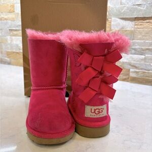 Hot Pink Bailey Bow Uggs - Toddler size 7